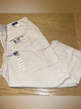 K-Mart Vintage Cargo Khaki Pants Tan Mens 50 X 29 100% Cotton NEW